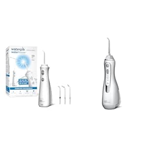 Waterpik Cordless Pearl and Advanced Water Flossers Bundle with 4 Tips Each, Portable and Rechargeable