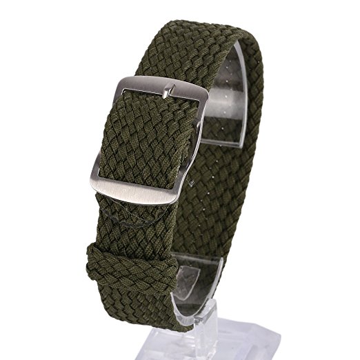Bornbayb Premium Nylon Nato Watch Straps Braided Nylon Band for Men Women (Width: 16mm, 18mm, 20mm, 22mm)