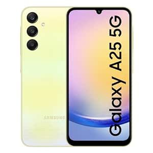 Samsung Galaxy A25 5G (Yellow, 8GB, 128GB Storage) | 50 MP Main Camera | Android 14 with One UI 6.0 | 16GB Expandable RAM | Exynos 1280 | 5000 mAh Battery