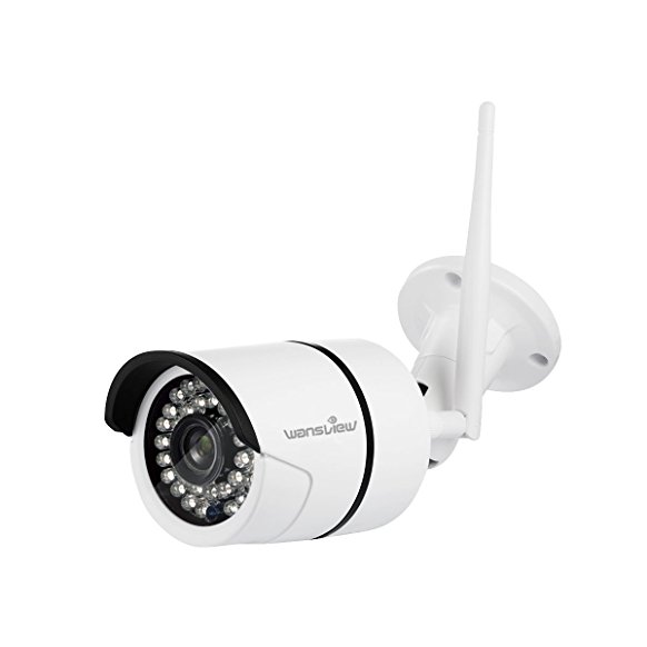 Wansview Home Security Camera 1080P, Surveillance Outdoor WIFI IP Camera ,Wireless Weatherproof IP Camera With Night Vision,Motion Detection W2 (white)