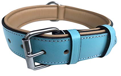 Soft Touch Collars - Luxury Real Leather Padded Dog Collar - The Capri Collection -