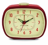 Kikkerland Retro Alarm Clock Red
