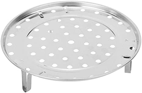 Round Steamer Rack with Removable Legs Stainless Steel Steam Holder Tray Stand Shelf Kitchen Cooking Accessories(Large Diameter 26cm)