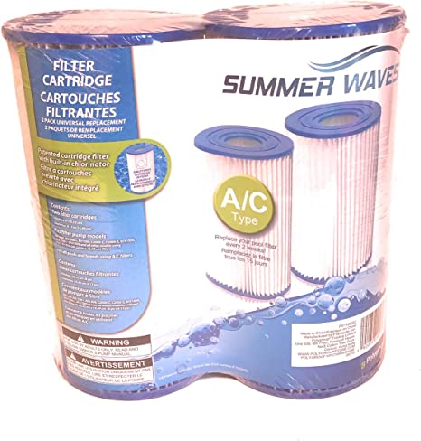 Pool Filter Cartridges, 2 Pack A/C Type