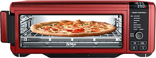 Ninja SP101 Foodi 8-in-1 Digital Air Fry, Large Toaster Oven, Flip-Away for Storage, Dehydrate, Keep Warm, 1800 Watts, XL Capacity (Cinnamon)