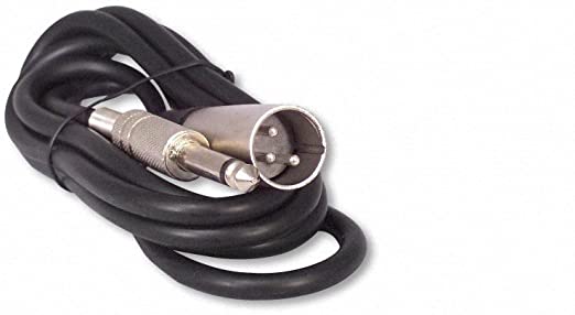 Your Cable Store 6 Foot XLR Male 3 Pin to 1/4" Male Mono Microphone Cable, Unbalanced