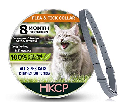 NEW VISION 2018HKCP- Flea and Tick Collar For Cat - 8 months protection ALLERGY-FREE Medicine-Waterproof flea tick collar.