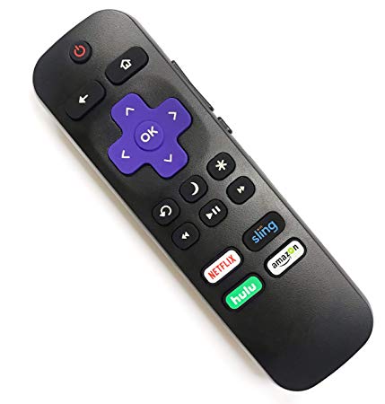 【OEM】 Standard Replacement Remote for Roku TV, Compatible with TCL/Hisense/Hitachi/Haier/RCA/Philips/LG/Element/Sanyo ROKU TV
