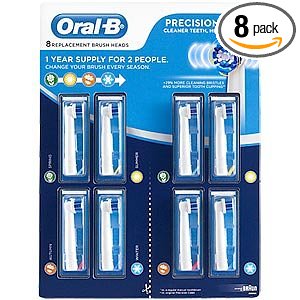 Oral-B Precision Clean Replacement Brush Heads, 8-pack