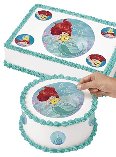 Disney Princess Ariel Edible Images Cake Decorating Kit