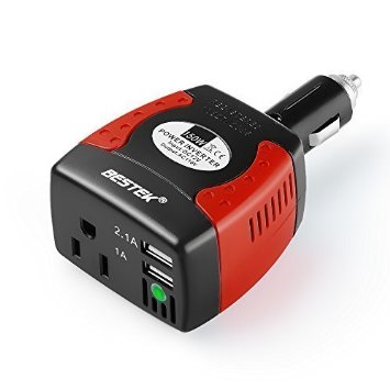 BESTEK 150W Power Inverter with 31A Dual USB Charging Ports