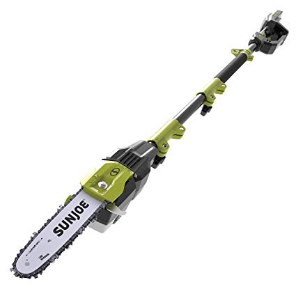 Sun Joe iON100V-10PS-CT 10-Inch 100-Volt Max Lithium-iON Cordless Telescoping Pole Chain Saw, Core Tool (No Battery   Charger)