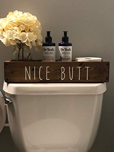 Nice Butt Bathroom Decor Box Toilet Paper Holder Farmhouse Rustic