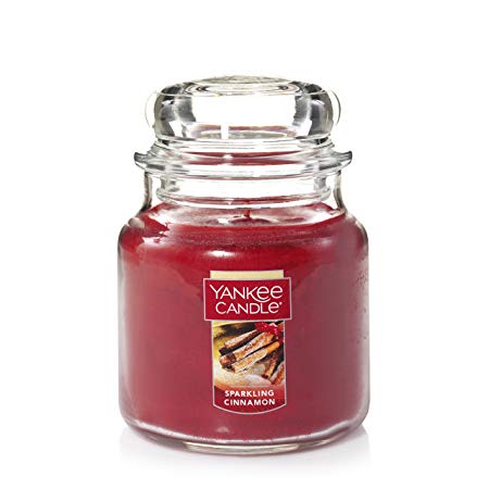 Yankee Candle Medium Jar Candle, Sparkling Cinnamon