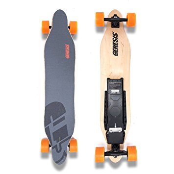 Genesis Tomahawk Electric Skateboard - Orange Wheels