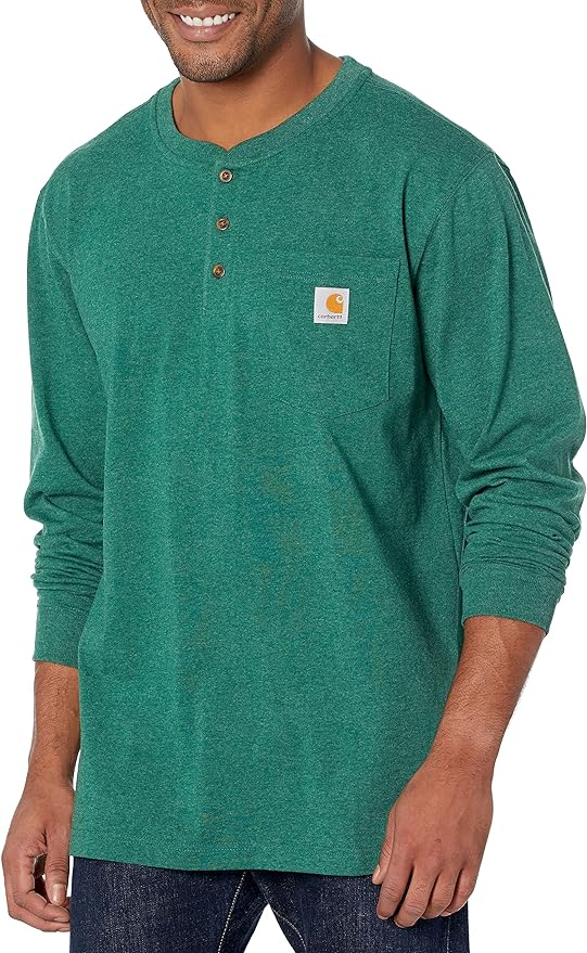 Carhartt Men's Workwear Pocket Henley Shirt (Regular and Big & Tall Sizes)