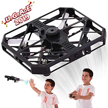 RC Drones for Kids and Adults - RC Quadcopter Mini Drone Toy - Headless Mode - Sensors for Hand Operated or Remote Control - Obstacle Avoiding - USB Charging - 6 Axis - 360 Degree Roll