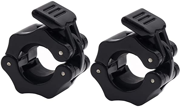 Strainho 1" Standard Barbell Clamps,Quick Release Bar Clips Great for Fitness Training,Bodybuilding,Weightlifting