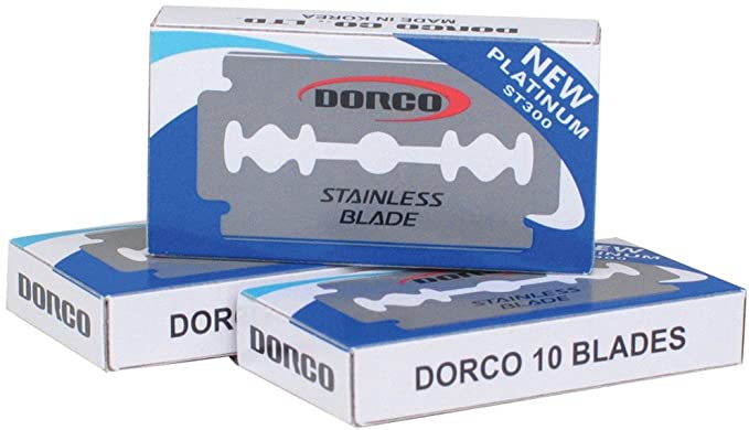 Dorco ST300 Platinum Extra Double Edge Razor Blades - 100 Ct