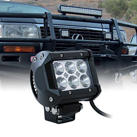 LAMPHUS CRUIZER 4" 18W CREE LED Off Road Power Sports ATV Bike Head Light Lamp (OTHER SIZES AVAILABLE) - Flood