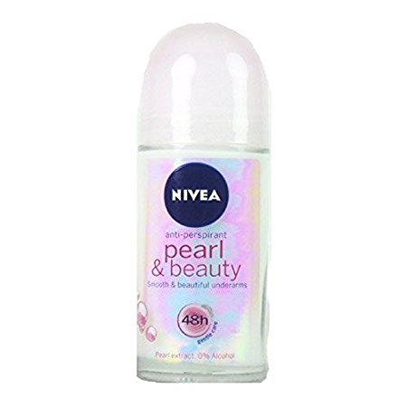 Nivea Deodorant Roll-on, 1.7 Fluid Ounce (PEARL & BEAUTY, SINGLE)