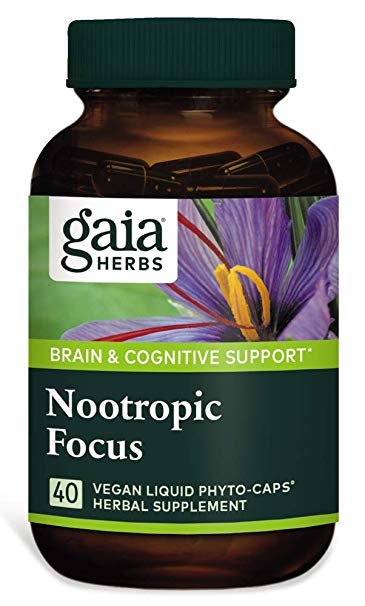 Gaia Herbs Nootropic Focus, 40Count