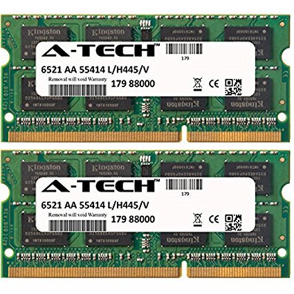 8GB KIT (2 x 4GB) Dell Vostro Notebook Series 1440 1450 1540 1550 3300 3350 3360 3400 3450 3460 3500 3550 3555 3700 3750 V131 SO-DIMM DDR3 NON-ECC PC3-10600 1333MHz RAM Memory Genuine A-Tech Brand