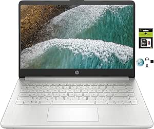 HP 14 HD Portable Laptop Computer Students Business, Quad-Core Intel Pentium N5030 Processor, 16GB RAM, 512GB SSD, HDMI, Win 11 S w/GM Accessories