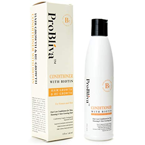 Probliva Hair Growth & Re-growth Conditioner With Biotin - Conditioner for Thinning Hair and Hair loss for Women and Men - w/Emu Oil, Jojoba Oil to Boost Hair Growth & Healthy Hair - Nourishes & Moist