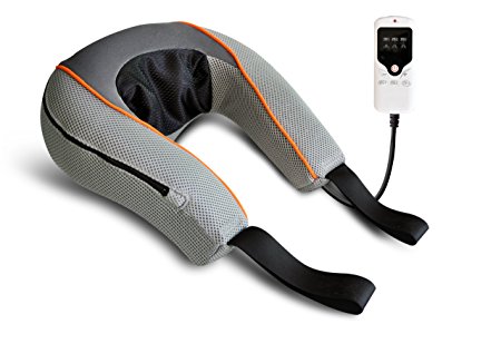 Carepeutic KH251 3D Vitality Kneading Neck Massager with LED Controller, Grey