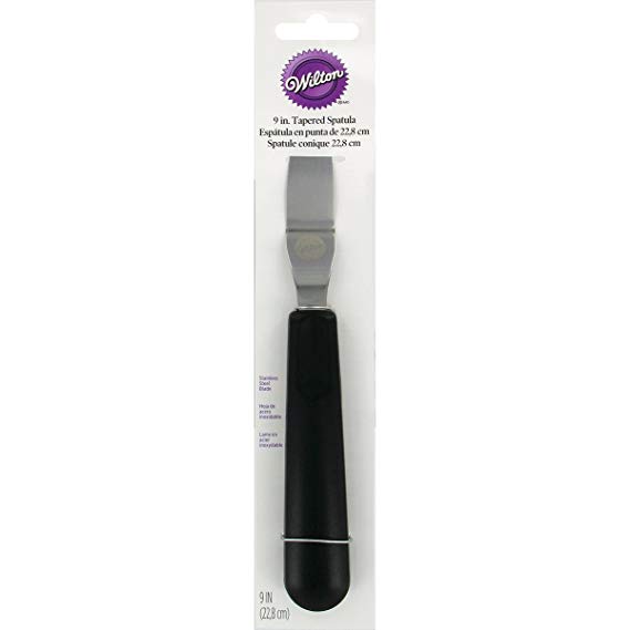 Wilton 409-7714 Tapered Icing Spatula, 9-Inch, Black