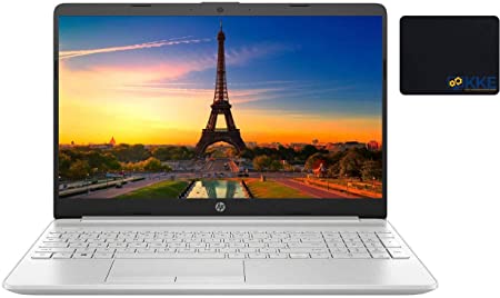 2021 Newest HP Laptop, 15.6" HD Touchscreen, 11th Gen Intel Core i3-1115G4 Processor, HDMI, Webcam, Wireless-AC Wi-Fi 5, Bluetooth 4.2, Windows 10 Home, KKE Mousepad, Silver (12GB RAM | 512GB SSD)