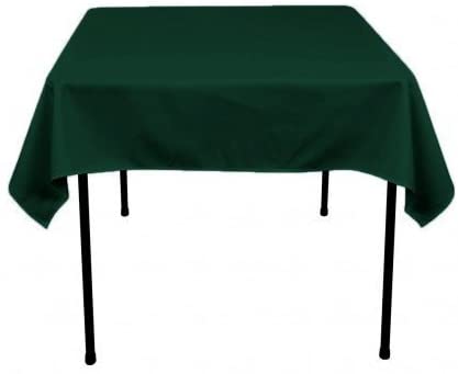 ADD&SHIP Square Polyester Tablecloth 36 x 36 inches (Hunter Green)