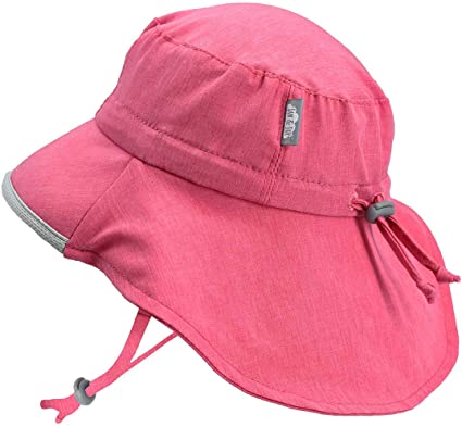 JAN & JUL Kids' GRO-with-Me Aqua-Dry Adventure Hat | 50  UPF Wide Brim Water-Repellent Sunhat