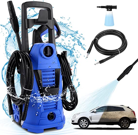 mrliace Pressure Washer, 2.5GPM Elecrice Power Washer,High Pressure Washer, Professional Washer Cleaner, with Adjustable Nozzle and Soap Bottle , Best for Cleaning Cars,Driveways,Patios