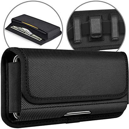 ykooe Rugged Nylon Holster for Samsung Galaxy S20, Horizontal Carrying Phone Pouch Belt Holder Case for Samsung Galaxy S20 Plus, Ultra, Note 10 Plus, A51,A71, A70, S10 Lite, UMIDIGI