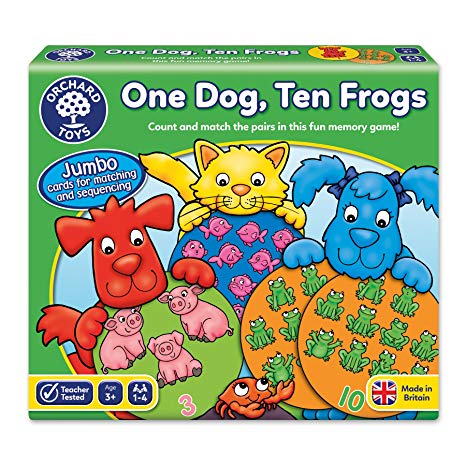 Orchard Toys One Dog, Ten Frogs Game