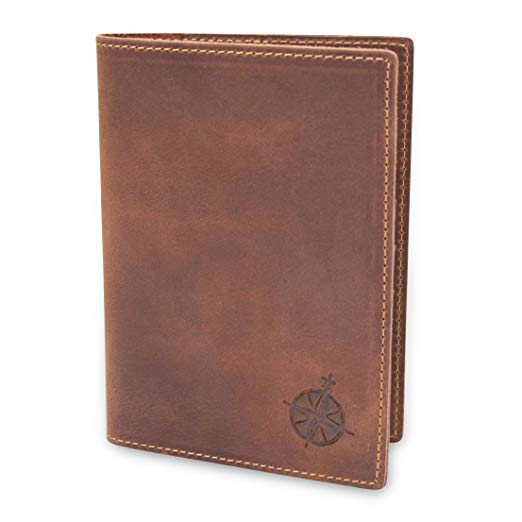 New Item! Leather Passport Holder Travel Wallet - RFID Blocking Genuine Leather Travel Wallet for Men and Women