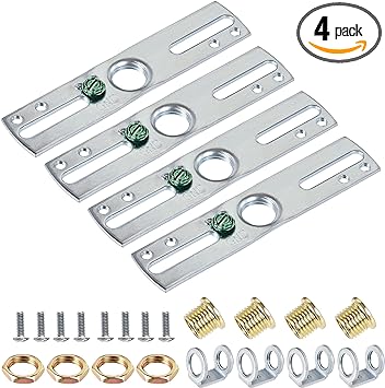 uxcell Light Crossbar Kit 4 Inch Length Mounting Bracket Universal Lamp Fixture 4Pcs for Chandelier Wall Lighting