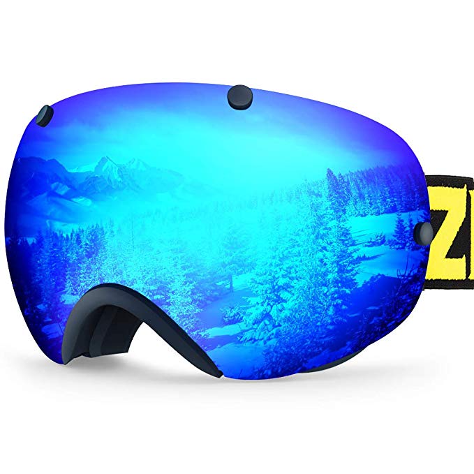Zionor XA Ski Snowboard Snow Goggles for Men Women Anti-fog UV Protection Spherical Dual Lens Design