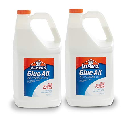 Elmer’s Glue-All Multi-Purpose Liquid Glue, Extra Strong, 1 Gallon, 2 Count - Great for Making Slime