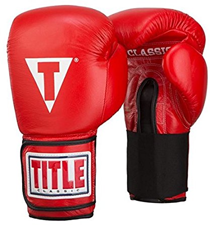 TITLE Classic Hook-and-Loop Leather Training Gloves