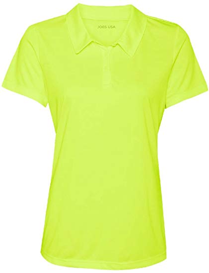 Women's Dri-Equip Golf Polo Shirts 3-Button Golf Polo's in 20 Colors XS-3XL