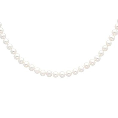 White 9-10mm Freshwater Cultured Pearl Strand -18"