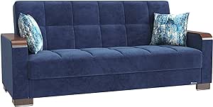 Ottomanson Convertible Furniture with Storage Legacy X Collection, Sofabed, Blue