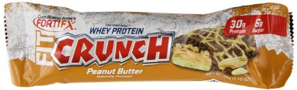 Chef Robert Irvine FortiFx Fit Crunch Meal Replacement Bar, Peanut Butter,3.10 Ounce,12 Count