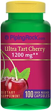 Piping Rock Ultra Tart Cherry 1200 mg 100 Quick Release Capsules Dietary Supplement