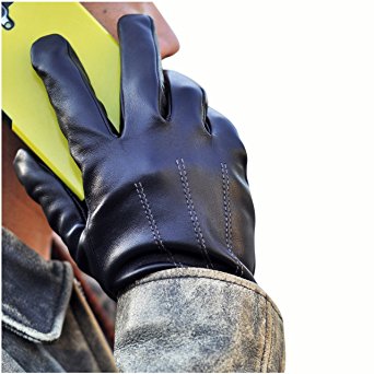 iGT CLASS Men's Touch Screen Winter Texting Leather Gloves