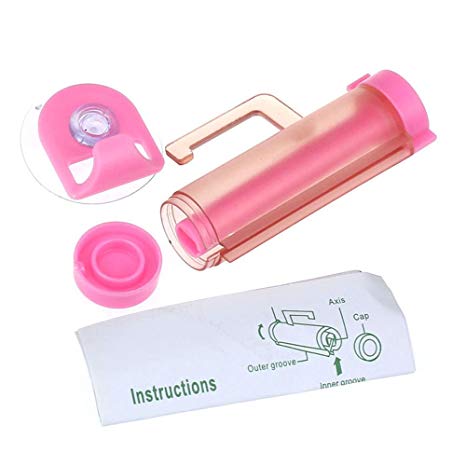 Coromose Pink Toothpaste Sucker Holder Rolling Squeezer