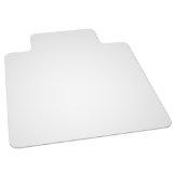 ES Robbins EverLife 45-Inch by 53-Inch Multitask Series Hard Floor with Lip Vinyl Chair Mat Clear